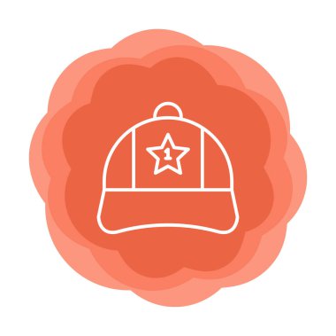 Bir numaralı simge ile kapağın vektör illüstrasyonu 