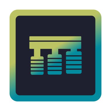 Araba pedalları web tasarım ikonu. Beyaz arkaplanda vektör illüstrasyonu