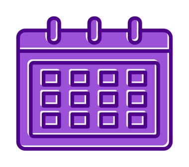 Takvim web simge vektör çizim