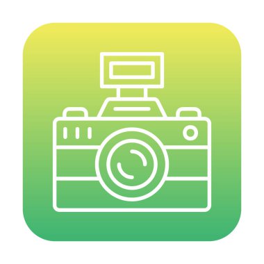 fotoğraf makinesi ikon vektör illüstrasyonu                      