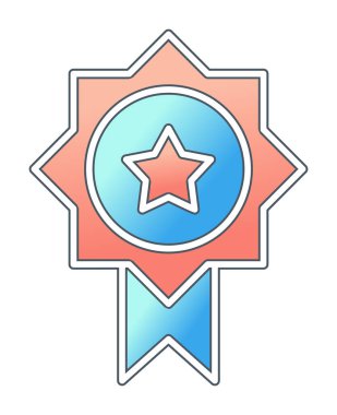 Ödül ikonu vektör illüstrasyonu. Ödül                        