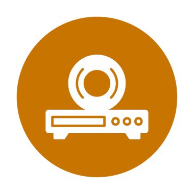 CD çalar simge vektör çizim