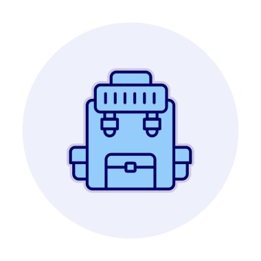 Askeri Sırt Çantası vektör çizimi