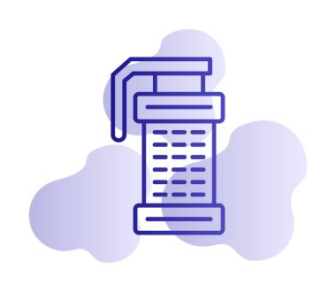 Smoke Grenade web simgesi, vektör illüstrasyonu