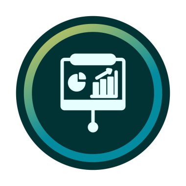 Sunum, iş istatistikleri ve pasta grafik ikonlu veri analizleri. iş analizleri, analizler, istatistikler, pasta grafiği