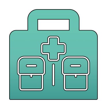 İlk yardım kiti vektör illüstrasyonu