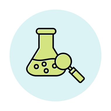 Araştırmacı simgesi beyaz arkaplanda izole edildi 