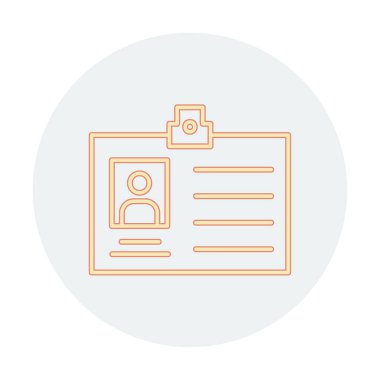 Üyelik Kartı simgesinin vektör illüstrasyonu