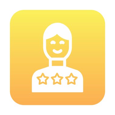 Müşteri memnuniyeti derecelendirme simgesi, vektör illüstrasyonu  