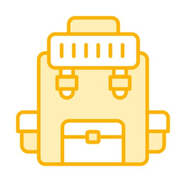 Askeri Sırt Çantası vektör çizimi