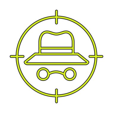 hedef simge, vektör illüstrasyonu basit tasarım