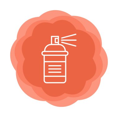 Boya spreyi simgesi, vektör illüstrasyonu 