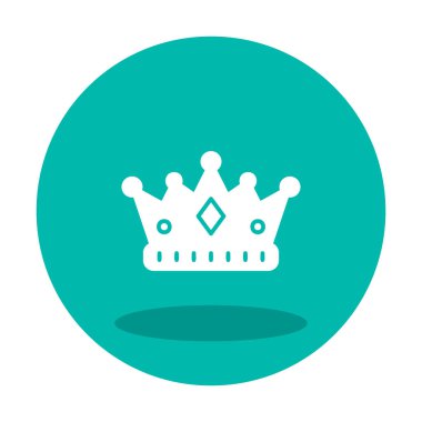 Taç. Web simgesi basit illüstrasyon