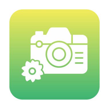 fotoğraf makinesi ikon vektör illüstrasyonu                      