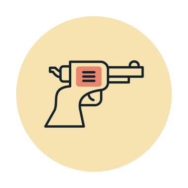 silah simgesi vektör illüstrasyonu