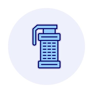 Smoke Grenade web simgesi, vektör illüstrasyonu