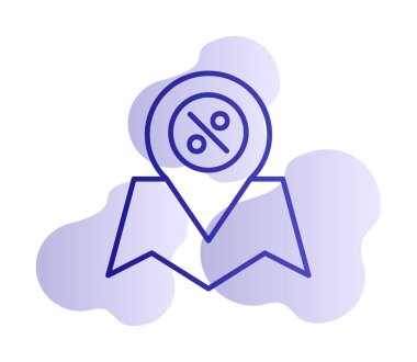 konum pin simgesi, vektör illüstrasyonu basit tasarım