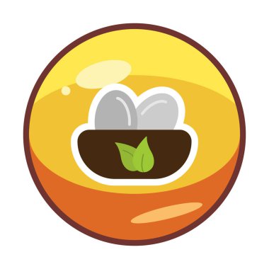 Basit Kuş Yuvası simgesi, vektör illüstrasyonu