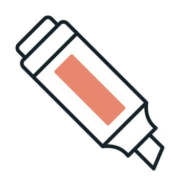 İşaretleyici. Web simgesi basit illüstrasyon                       