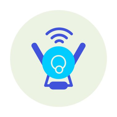 Web Kamerası modern simgesinin vektör illüstrasyonu           