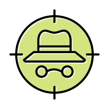 hedef simge, vektör illüstrasyonu basit tasarım