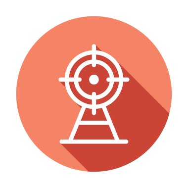 hedef simgesi. vektör çizimi izole edildi 