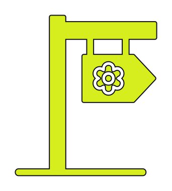 Tabela düz simgesi, vektör illüstrasyonu