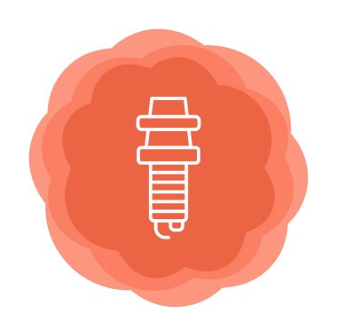 Buji simgesinin vektör illüstrasyonu