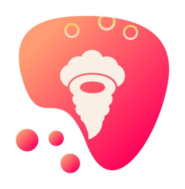 Tornado Simgesi, basit vektör illüstrasyonu