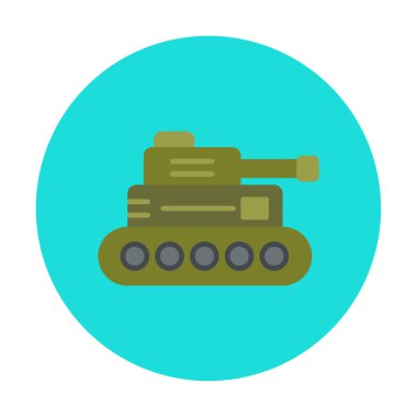 askeri tank simgesi vektör illüstrasyon