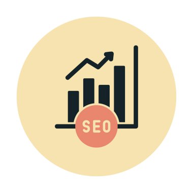 Basit Analitik simge, vektör illüstrasyonu