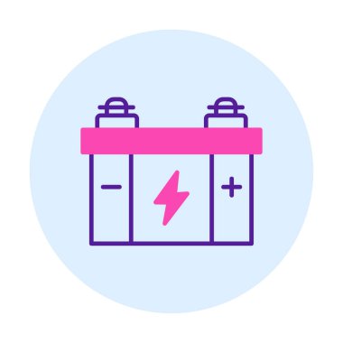 araba aküsü vektör illüstrasyonu