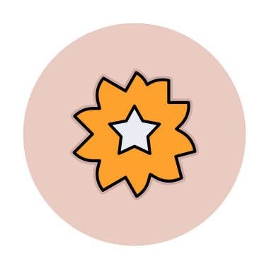 Sakura çiçek simgesi, vektör illüstrasyonu 