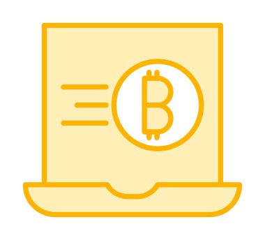 dizüstü bilgisayar simgesi, vektör illüstrasyonu basit tasarım