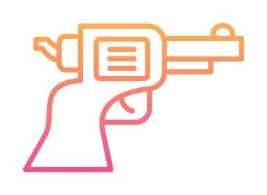 silah simgesi vektör illüstrasyonu