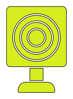 Askeri Hedef ikonu vektör çizimi