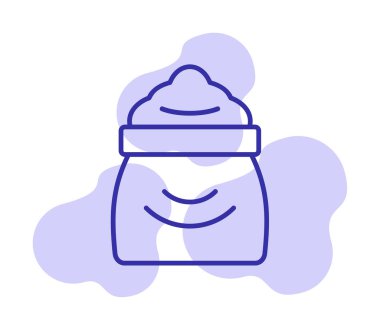 Şeker düzlüğü simgesi, vektör illüstrasyonu  