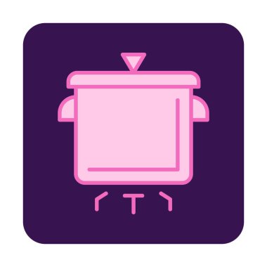 Pişirme vektörü düz simge. Pişirme Otu                   