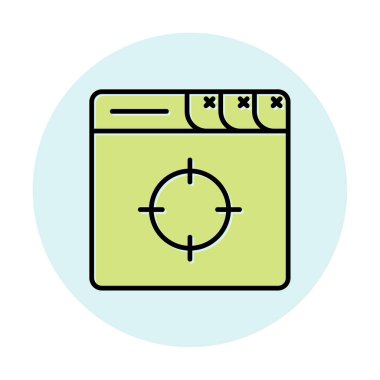 hedef simge, vektör illüstrasyonu basit tasarım