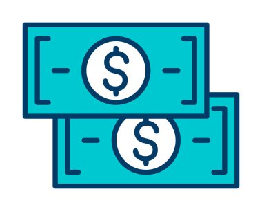 para düz simgesi, vektör illüstrasyonu