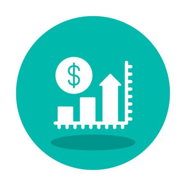 Artan ikon vektör illüstrasyonunun fiyatı