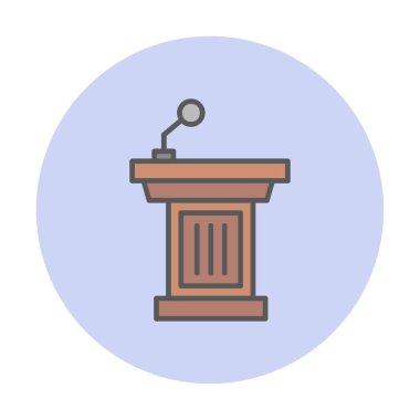 vector illustration of podium icon 