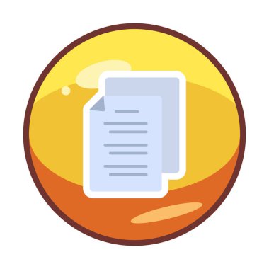 belgelerin vektör çizimi simgesi  