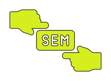 Basit düz Sem simge vektör çizimi 