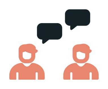 Basit Çalışma İletişim simgesi, vektör illüstrasyonu