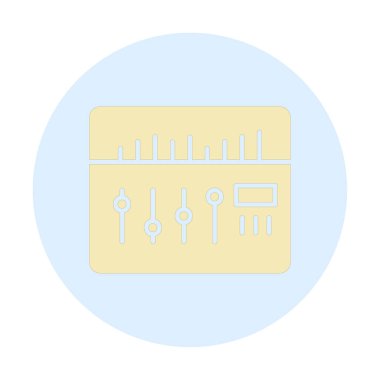 Modern Ses Karıştırıcı simgesinin vektör çizimi              