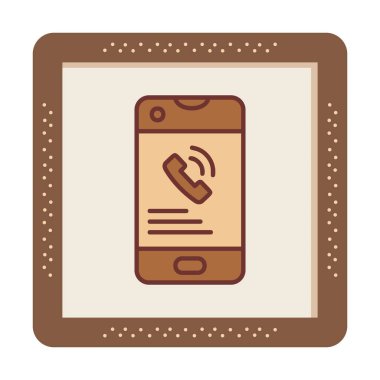 Telefon var. simge vektör illüstrasyon tasarımı