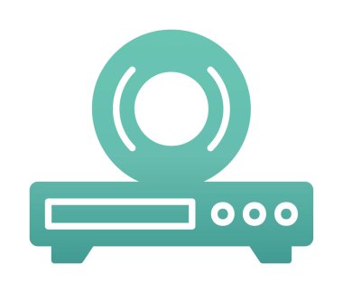 CD çalar simge vektör çizim