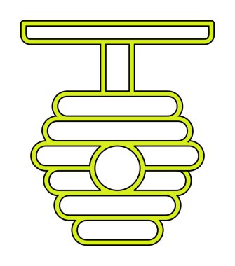 Beehive icon vector illustration