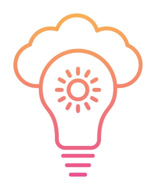 Bulut vektör ikonu. düz biçim tasarımı.